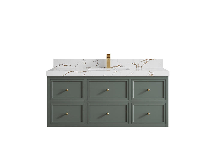 Roswell Floating 48 in. W x 22 in. D Single Sink Bathroom Vanity - photo 35