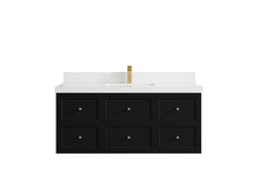 Roswell Floating 48 in. W x 22 in. D Single Sink Bathroom Vanity - photo 45
