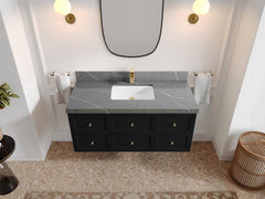 Roswell Floating 48 in. W x 22 in. D Single Sink Bathroom Vanity - photo 34