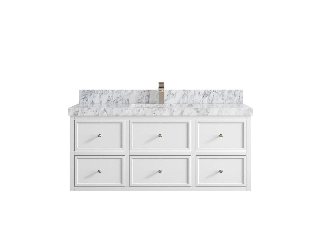Roswell Floating 48 in. W x 22 in. D Single Sink Bathroom Vanity - Willow Bath and Vanity