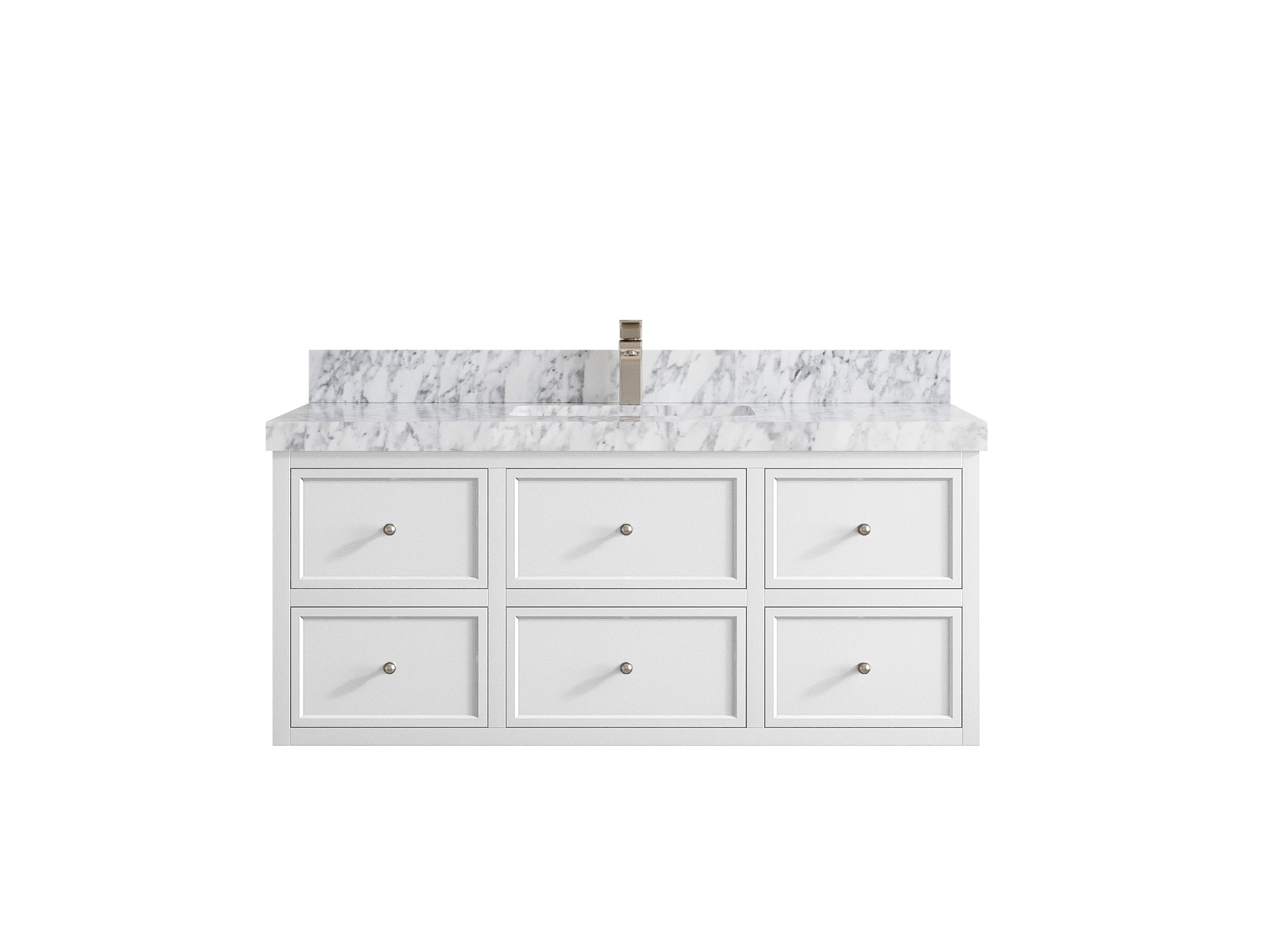 Roswell Floating 48 in. W x 22 in. D Single Sink Bathroom Vanity - Willow Bath and Vanity