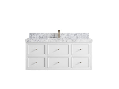 Roswell Floating 48 in. W x 22 in. D Single Sink Bathroom Vanity - Willow Bath and Vanity
