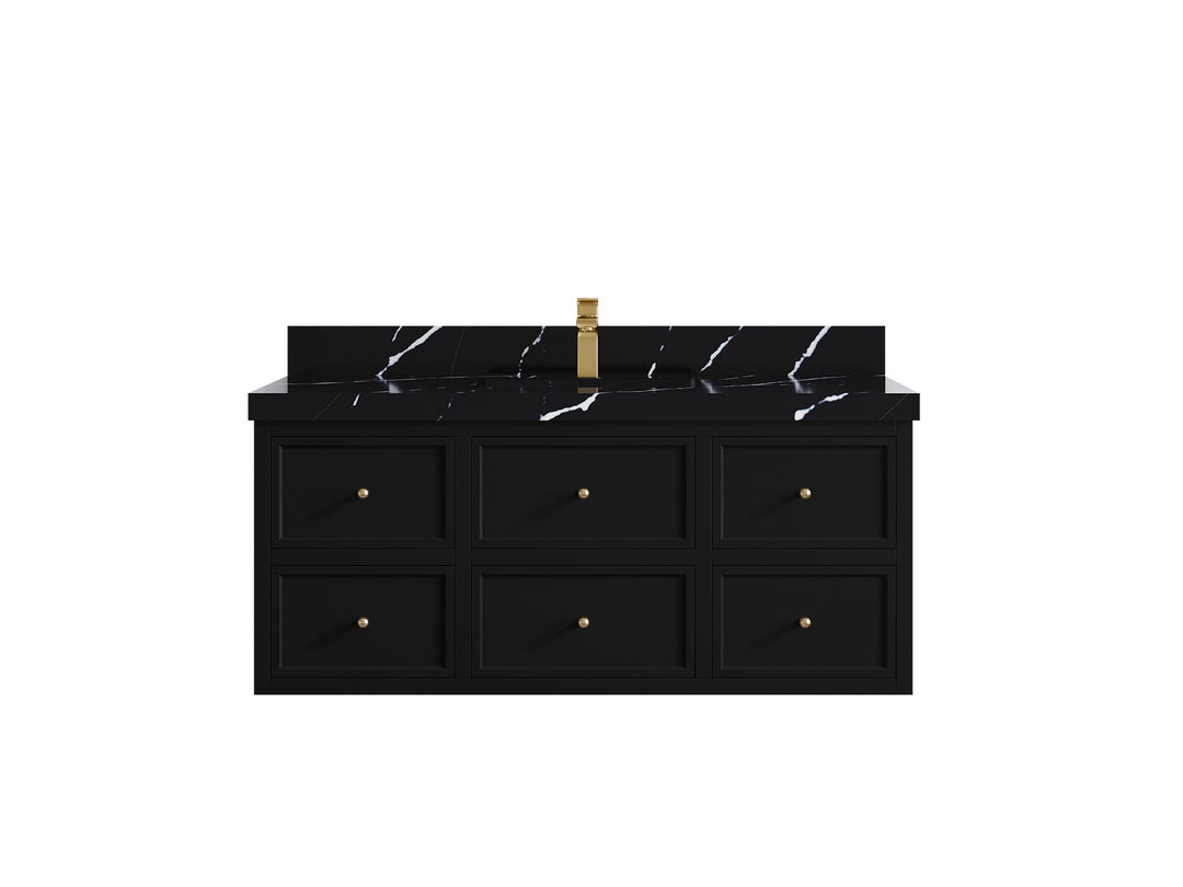 Roswell Floating 48 in. W x 22 in. D Single Sink Bathroom Vanity - Willow Bath and Vanity