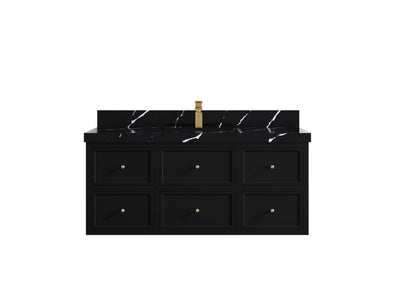 Roswell Floating 48 in. W x 22 in. D Single Sink Bathroom Vanity - Willow Bath and Vanity