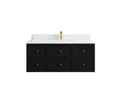 Roswell Floating 48 in. W x 22 in. D Single Sink Bathroom Vanity - photo 29