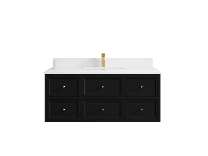 Roswell Floating 48 in. W x 22 in. D Single Sink Bathroom Vanity - photo 29