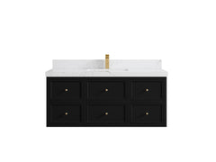 Roswell Floating 48 in. W x 22 in. D Single Sink Bathroom Vanity - photo 31