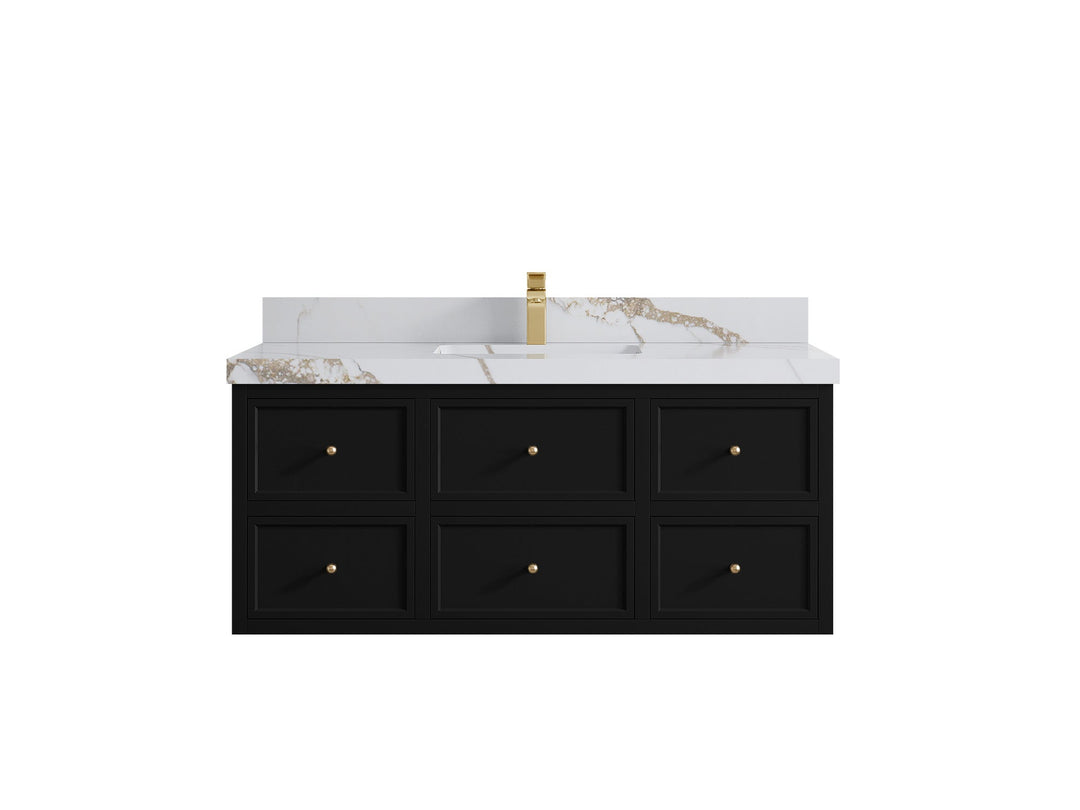 Roswell Floating 48 in. W x 22 in. D Single Sink Bathroom Vanity - Willow Bath and Vanity
