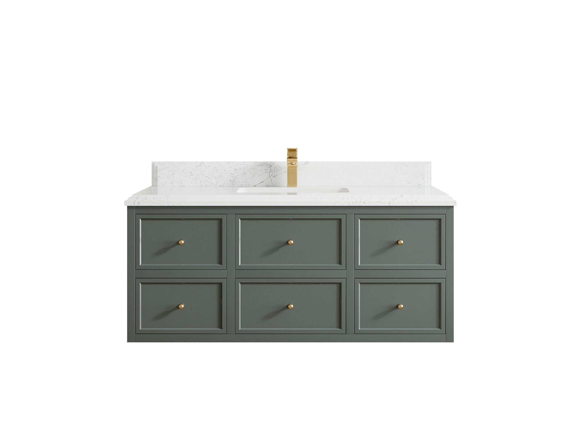 Roswell Floating 48 in. W x 22 in. D Single Sink Bathroom Vanity - Willow Bath and Vanity