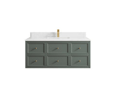 Roswell Floating 48 in. W x 22 in. D Single Sink Bathroom Vanity - photo 25
