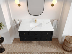Roswell Floating 48 in. W x 22 in. D Single Sink Bathroom Vanity - photo 24