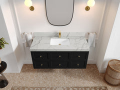 Roswell Floating 48 in. W x 22 in. D Single Sink Bathroom Vanity - photo 42