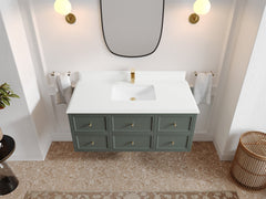 Roswell Floating 48 in. W x 22 in. D Single Sink Bathroom Vanity - photo 26