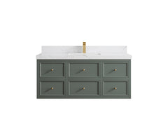 Roswell Floating 48 in. W x 22 in. D Single Sink Bathroom Vanity - photo 29