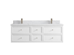 Roswell Floating 60 in. W x 22 in. D Double Sink Bathroom Vanity - photo 27