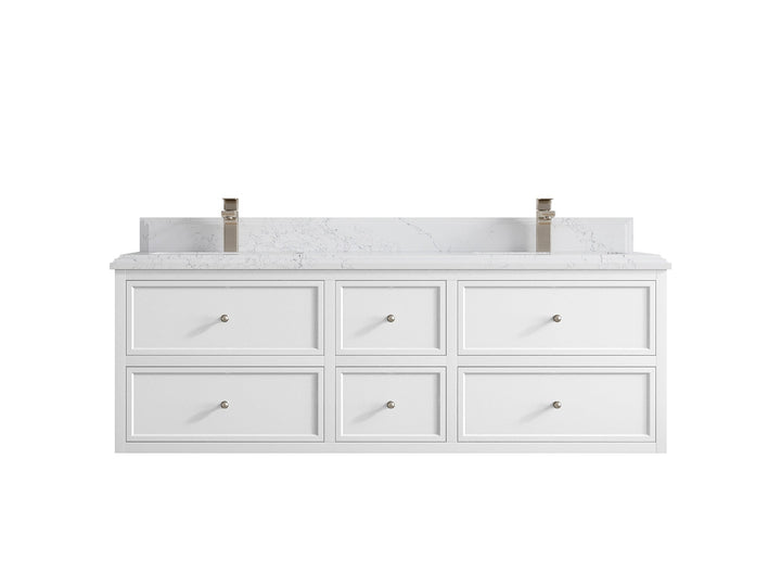 Roswell Floating 60 in. W x 22 in. D Double Sink Bathroom Vanity - photo 27