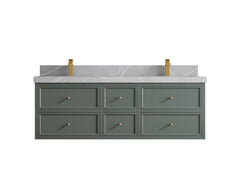 Roswell Floating 60 in. W x 22 in. D Double Sink Bathroom Vanity - photo 31