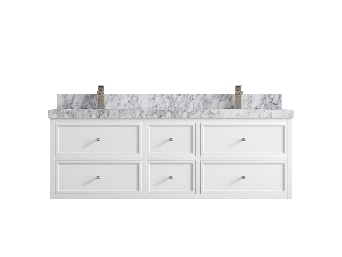 Roswell Floating 60 in. W x 22 in. D Double Sink Bathroom Vanity - Willow Bath and Vanity