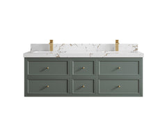 Roswell Floating 60 in. W x 22 in. D Double Sink Bathroom Vanity - photo 35