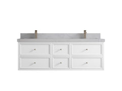 Roswell Floating 60 in. W x 22 in. D Double Sink Bathroom Vanity - photo 1