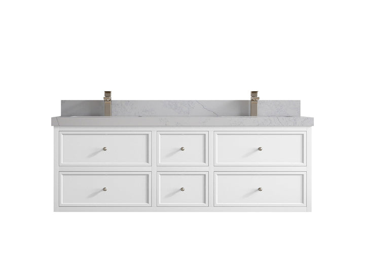 Roswell Floating 60 in. W x 22 in. D Double Sink Bathroom Vanity - photo 1