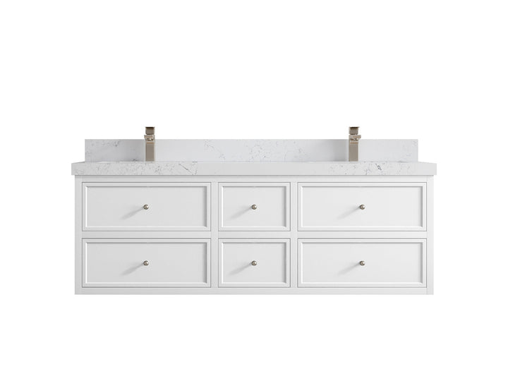 Roswell Floating 60 in. W x 22 in. D Double Sink Bathroom Vanity - photo 31