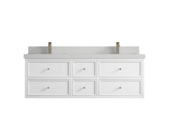 Roswell Floating 60 in. W x 22 in. D Double Sink Bathroom Vanity - photo 13