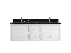 Roswell Floating 60 in. W x 22 in. D Double Sink Bathroom Vanity - photo 9