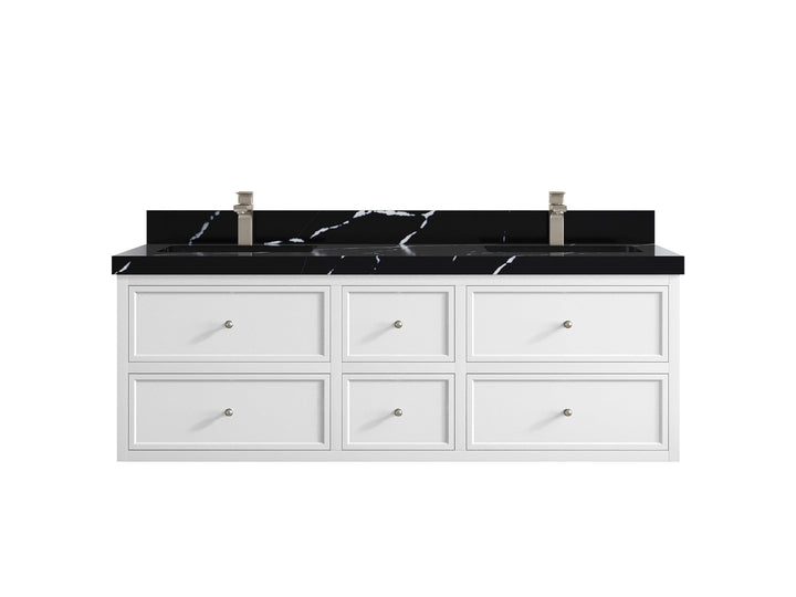 Roswell Floating 60 in. W x 22 in. D Double Sink Bathroom Vanity - photo 9