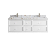 Roswell Floating 60 in. W x 22 in. D Double Sink Bathroom Vanity - photo 39