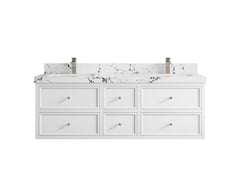 Roswell Floating 60 in. W x 22 in. D Double Sink Bathroom Vanity - photo 41