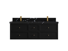 Roswell Floating 60 in. W x 22 in. D Double Sink Bathroom Vanity - photo 9