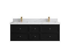 Roswell Floating 60 in. W x 22 in. D Double Sink Bathroom Vanity - photo 23