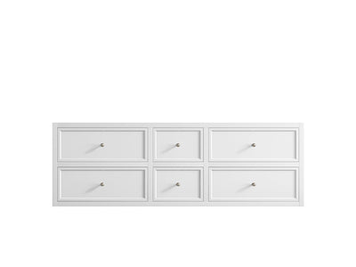Roswell Floating 60 in. W x 22 in. D Double Sink Bathroom Vanity - Willow Bath and Vanity