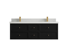 Roswell Floating 60 in. W x 22 in. D Double Sink Bathroom Vanity - photo 13
