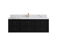 Roswell Floating 60 in. W x 22 in. D Single Sink Bathroom Vanity - photo 15