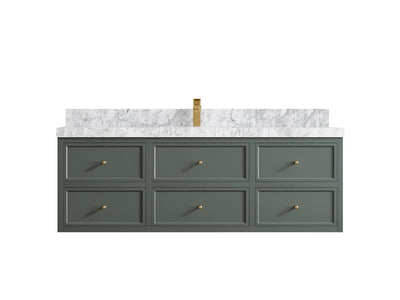 Roswell Floating 60 in. W x 22 in. D Single Sink Bathroom Vanity - Willow Bath and Vanity
