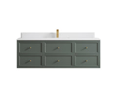 Roswell Floating 60 in. W x 22 in. D Single Sink Bathroom Vanity - photo 27