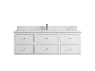 Roswell Floating 60 in. W x 22 in. D Single Sink Bathroom Vanity - Willow Bath and Vanity
