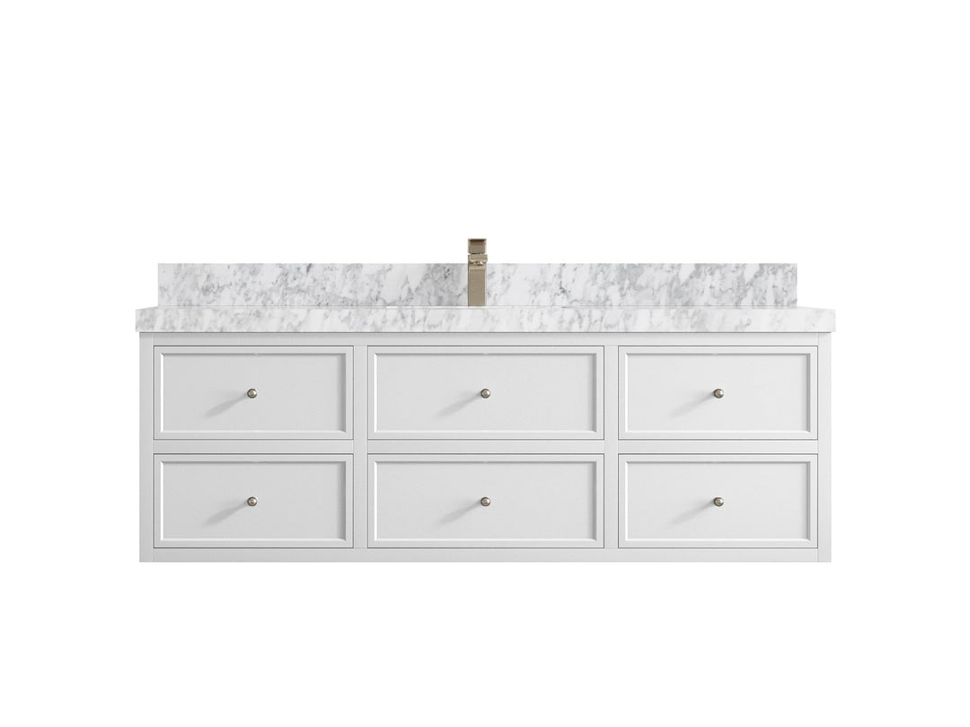 Roswell Floating 60 in. W x 22 in. D Single Sink Bathroom Vanity - Willow Bath and Vanity