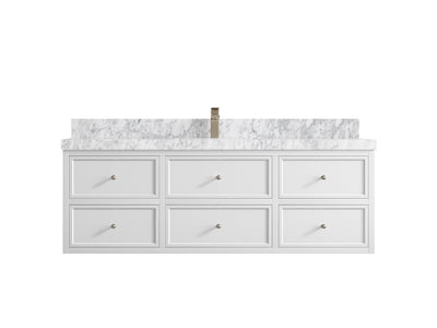 Roswell Floating 60 in. W x 22 in. D Single Sink Bathroom Vanity - Willow Bath and Vanity