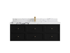 Roswell Floating 60 in. W x 22 in. D Single Sink Bathroom Vanity - photo 41