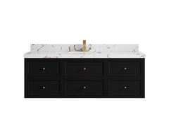 Roswell Floating 60 in. W x 22 in. D Single Sink Bathroom Vanity - photo 37