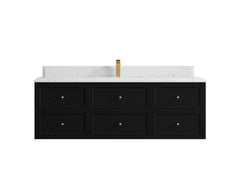 Roswell Floating 60 in. W x 22 in. D Single Sink Bathroom Vanity - photo 27