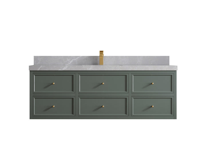 Roswell Floating 60 in. W x 22 in. D Single Sink Bathroom Vanity - photo 31