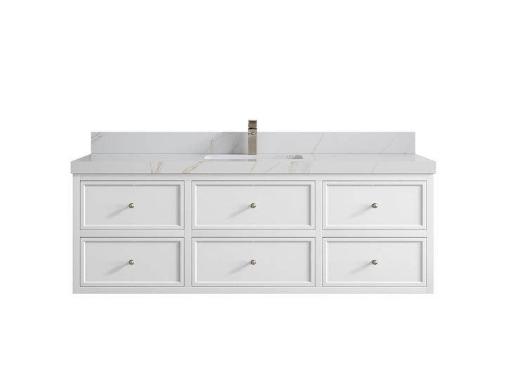 Roswell Floating 60 in. W x 22 in. D Single Sink Bathroom Vanity - photo 23