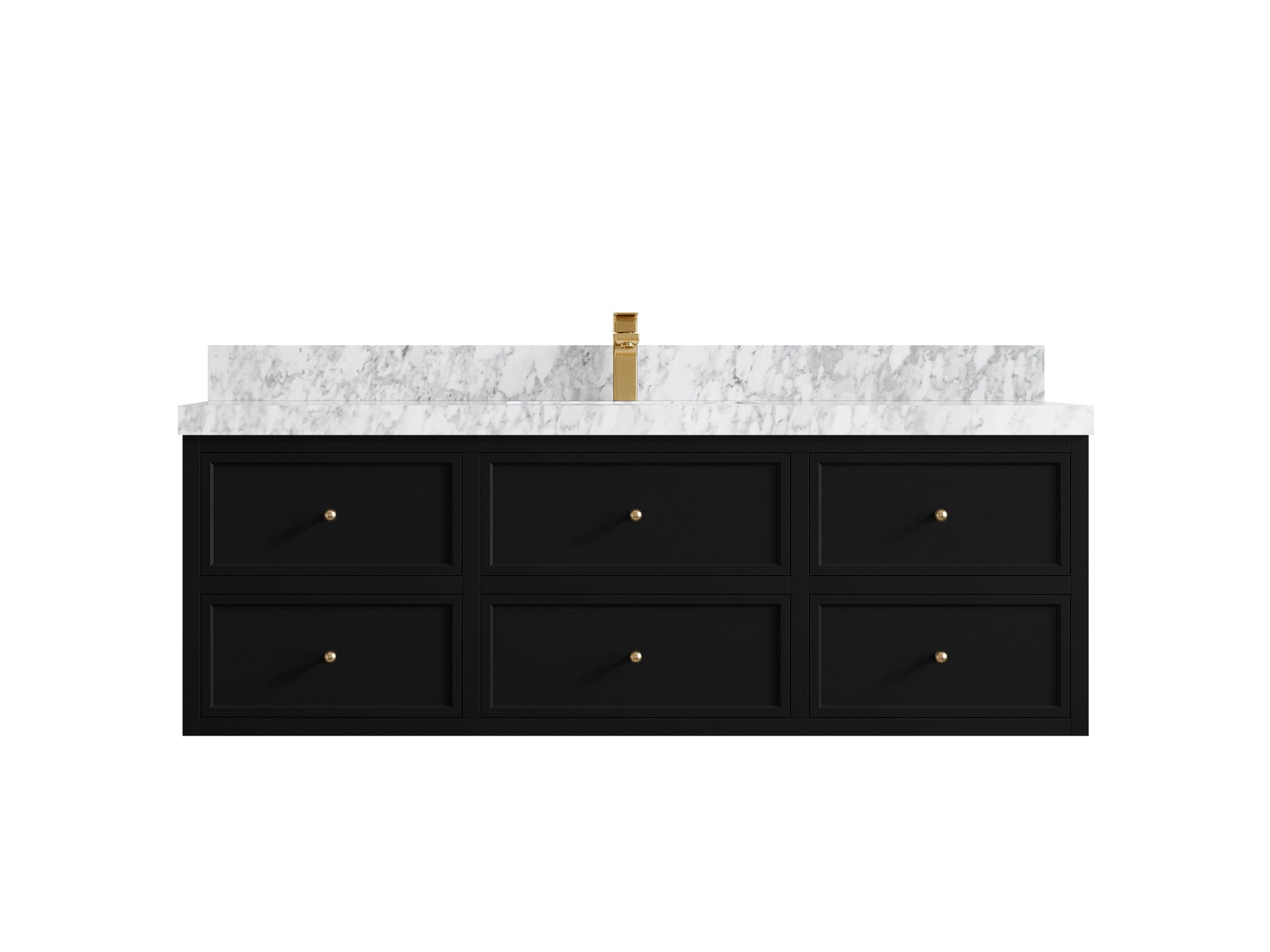 Roswell Floating 60 in. W x 22 in. D Single Sink Bathroom Vanity - Willow Bath and Vanity