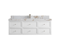 Roswell Floating 60 in. W x 22 in. D Single Sink Bathroom Vanity - photo 39