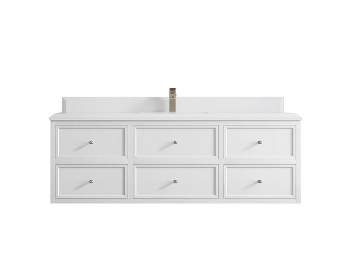 Roswell Floating 60 in. W x 22 in. D Single Sink Bathroom Vanity - photo 29