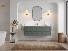 Roswell Floating 60 in. W x 22 in. D Single Sink Bathroom Vanity - photo 4